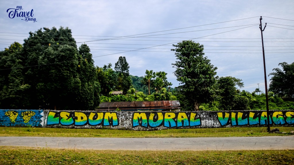 Ledum is known as the mural village, Arunachal Pradesh