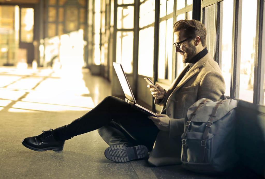 Digital Nomad working