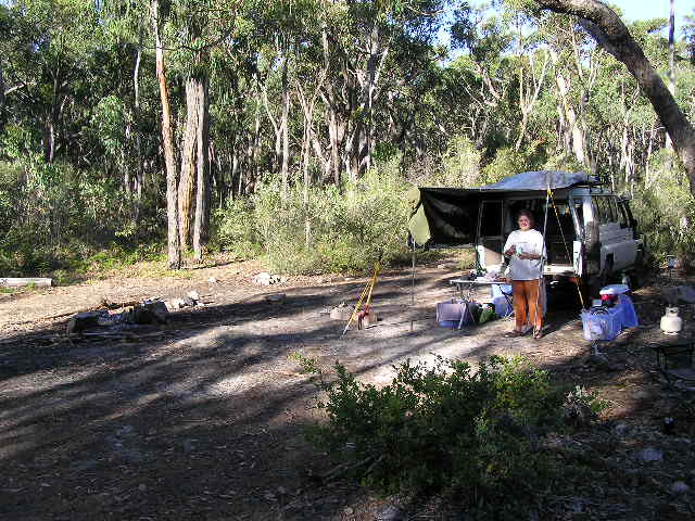 Our bush camp in the Grampians National Park