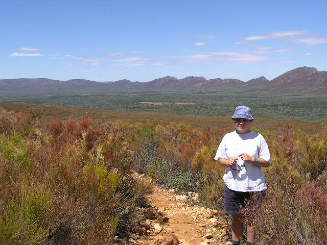 Katie in Wilpena Pound, Flinder's Ranges National Park, SA